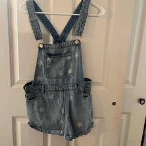 Jessie James Decker Kittenish Brand Denim Star Overall Size S